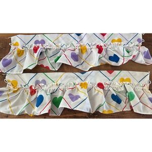 Vintage Sears Young At Heart Bedding Curtain Tie Backs Only 80s Retro